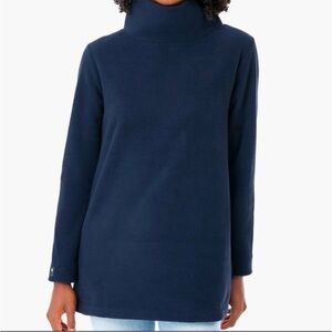 Dudley‎ Stephens Cobble Hill Turtleneck Fleece Navy Blue Size S